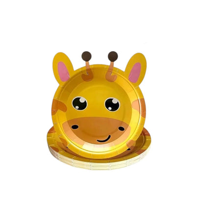 Platos Desechables Animales De La Selva Pack 6 Unidades