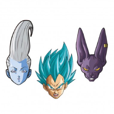 Máscaras dragon ball z (6 unidades)
