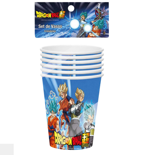 Vasos dragon ball z (6 unidades)