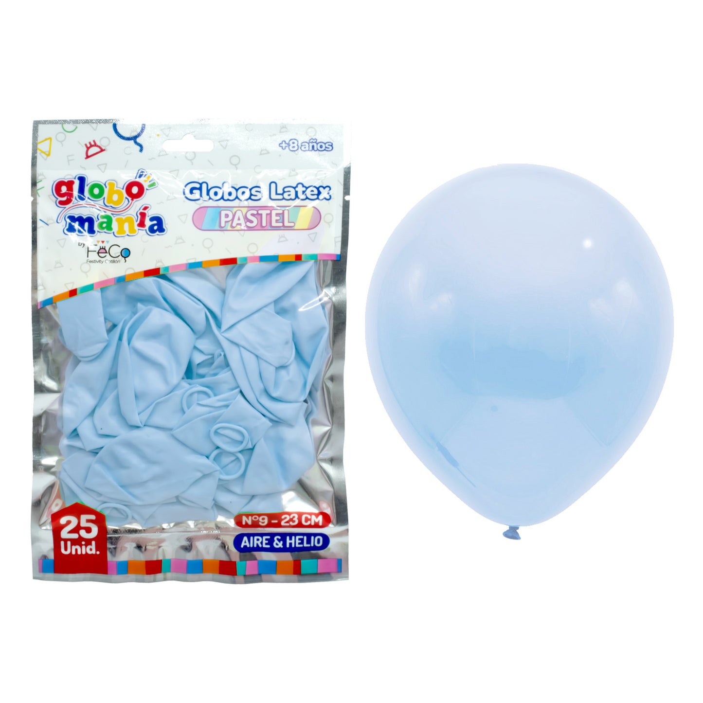 Globos Látex Color Pastel Morado X 25 Unidades