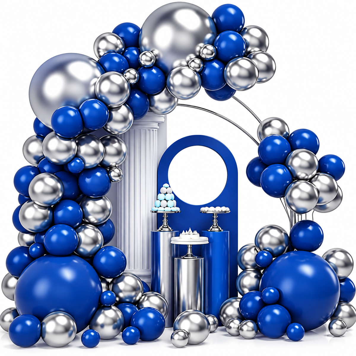 Guirnalda De Globos Decoración Para Fiesta Y Cumpleaños Azul