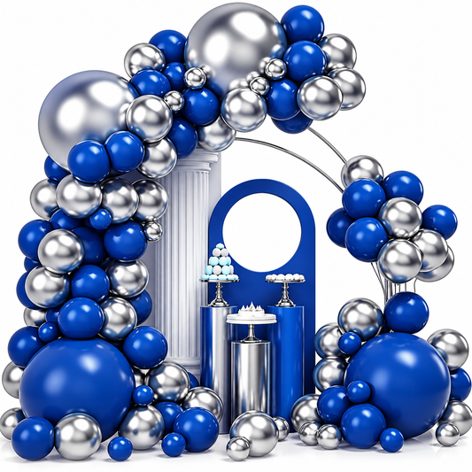 Guirnalda De Globos Decoración Para Fiesta Y Cumpleaños Azul