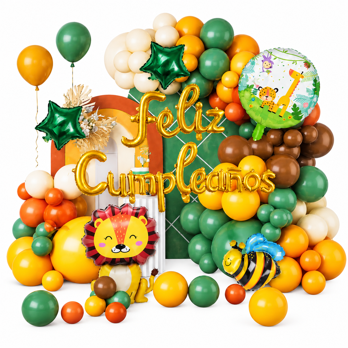 Decoración De Cumpleaños Safari Animales Globos
