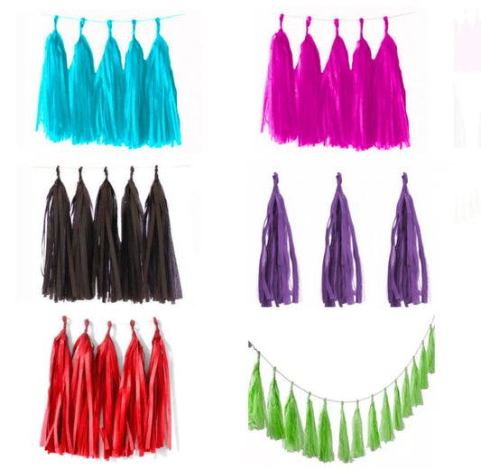 Guirnalda Flecos De Papel En Colores Para Decoración