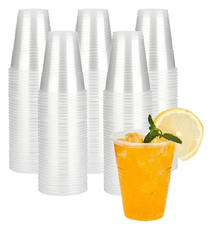 Pack 100 Vasos Desechables Transparentes 7oz -  200cc Transparente