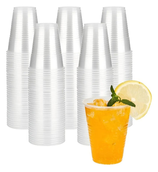 Pack 100 Vasos Desechables Transparentes 7oz -  200cc Transparente