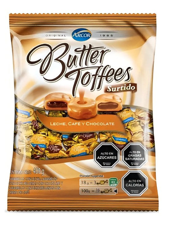 Butter Toffes Surtido ( Contiene 66 Unidades)