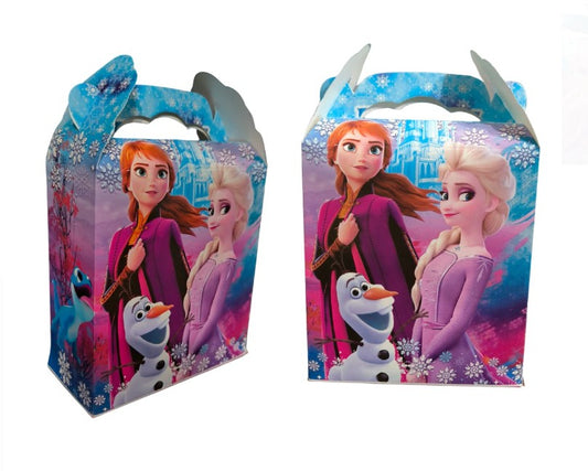 Pack 10 Cajitas Cumpleaños Frozen 15x20 Cm