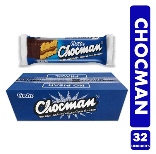 Chocman De Costa - Clásico De Infancia(caja Con 32 Unidades)