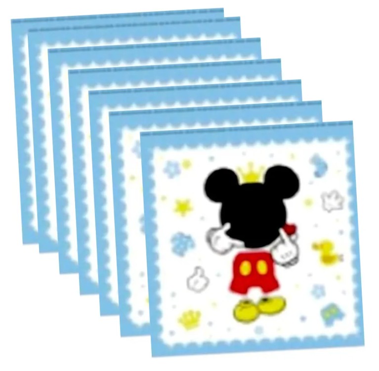Pack 10 Servilletas Desechables De Cumpleaños Mickey Mouse Azul