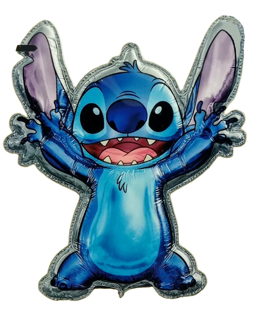 Globo Metálico Mylar Stitch Lilo Y Stitch Azul 70x80