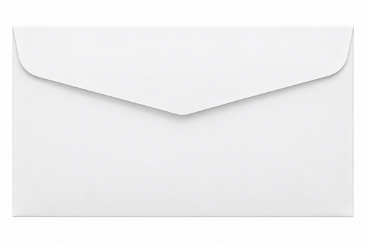 Pack 6 Sobres De Papel Blanco Para Tarjetas O Invitaciones 13x18 Cm