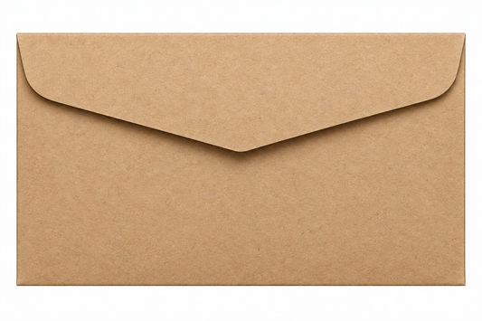 Pack 6 Sobres De Papel Kraft Para Tarjetas O Invitaciones 13x18 Cm