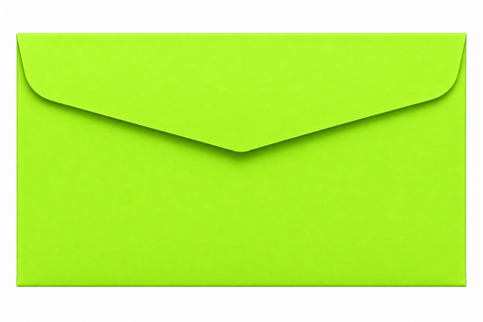 Pack 6 Sobres De Papel Verde Para Tarjetas O Invitaciones 13x18 Cm