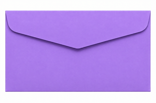 Pack 6 Sobres De Papel Morado Para Tarjetas O Invitaciones 13x18 Cm
