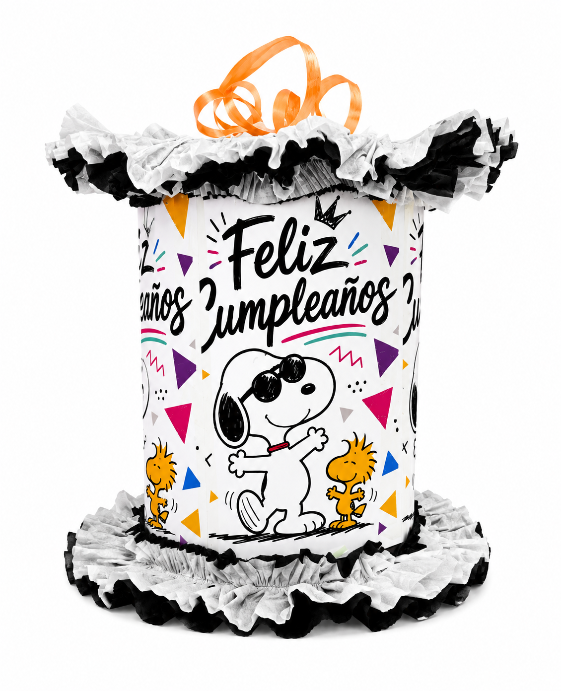 Piñata Tambor De Cumpleaños Snoopy Cotillón