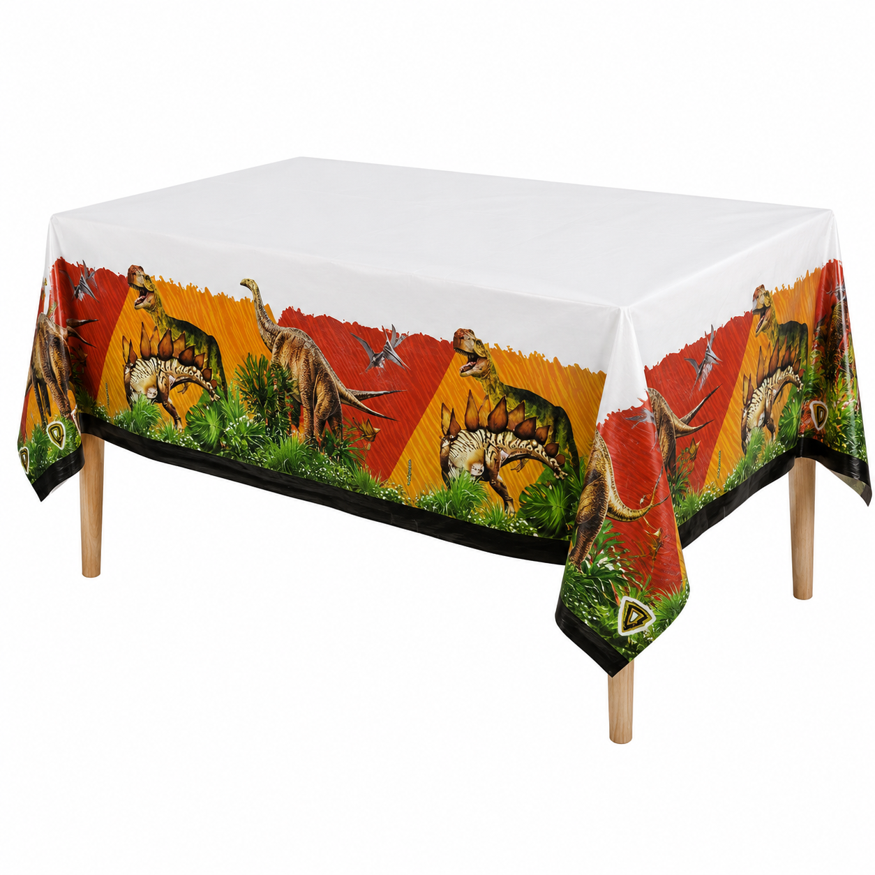 Mantel Plástico De Cumpleaños Dinosaurios Cotillón