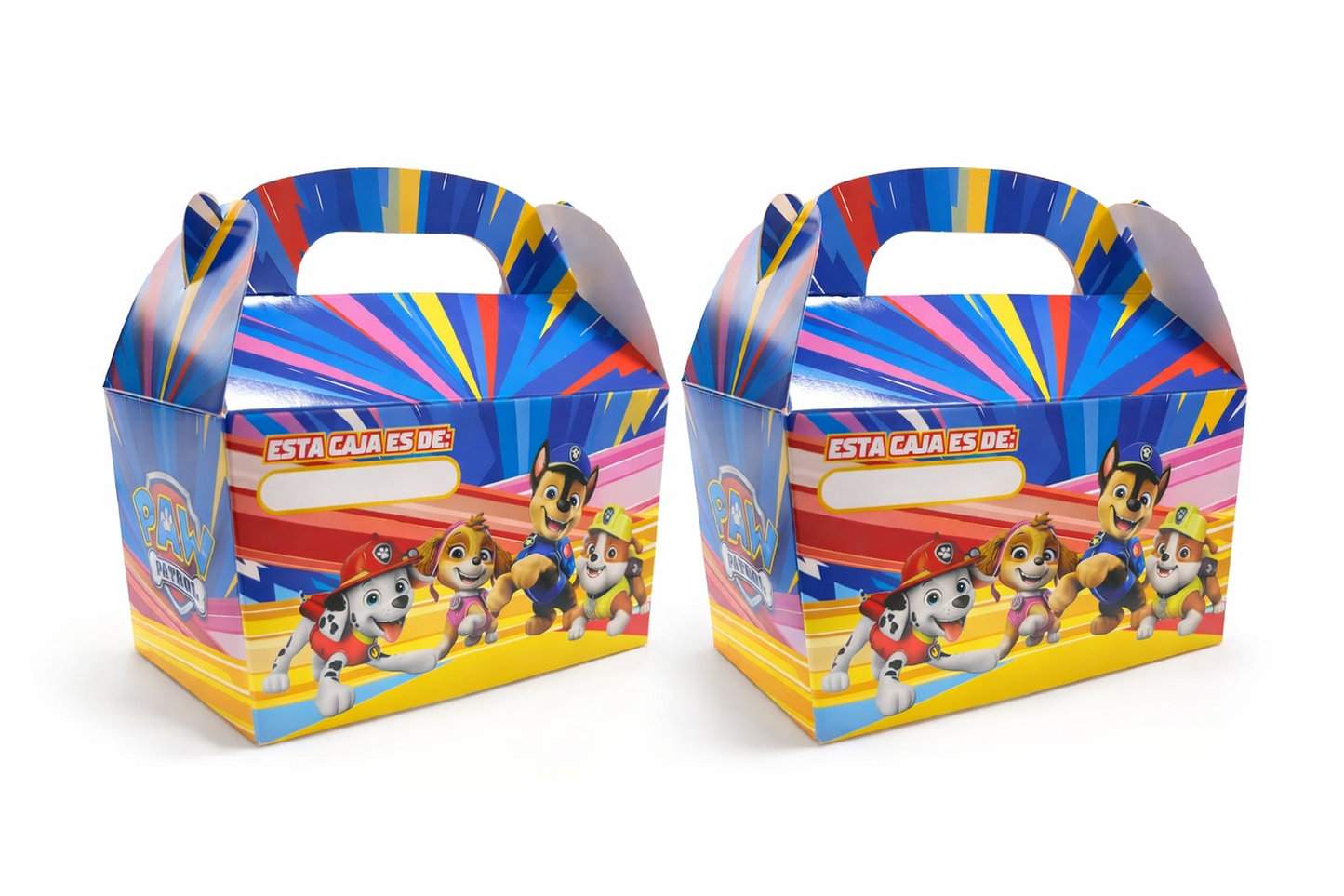 Pack 6 Cajitas Sorpresa O Cotillón Cumpleaños Paw Patrol