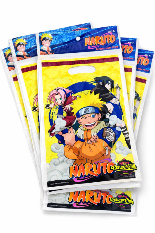 6 Bolsas de cumpleaños naruto