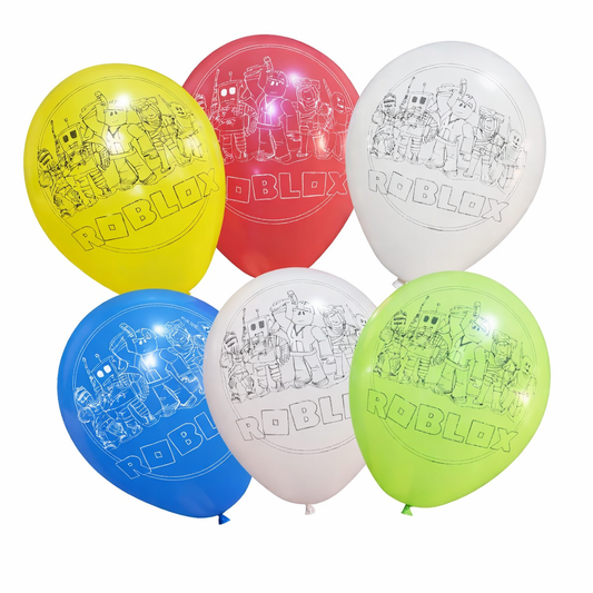 Globos latex 12 unidades Roblox