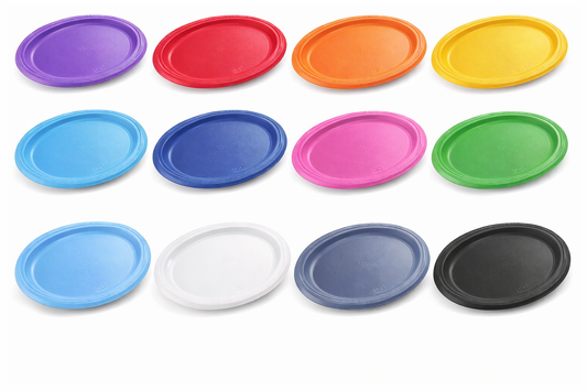 Pack 3 Bandejas Ovaladas De Cumpleaños Color 31x25 Cm