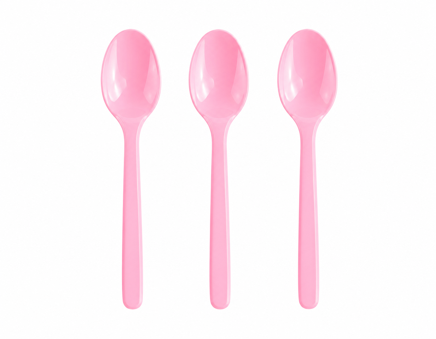20 Cucharas Plásticas Desechables De Color Cotillón