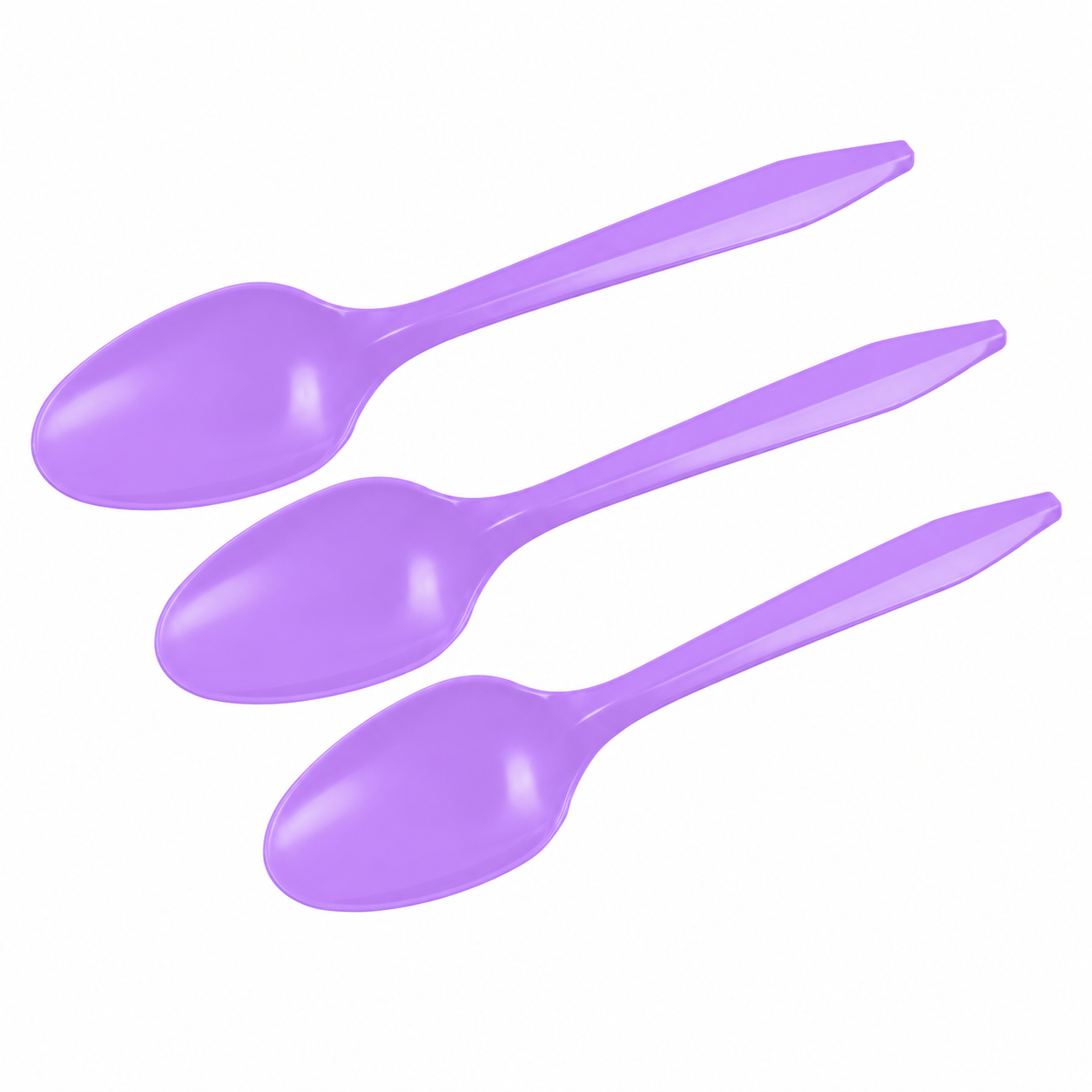 20 Cucharas Plásticas Desechables De Color Cotillón