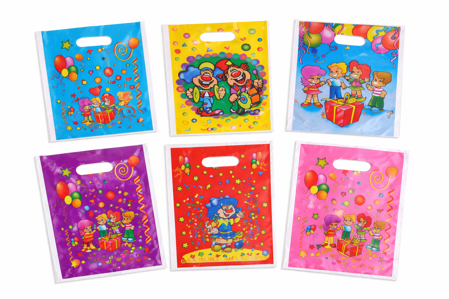 Pack 10 Bolsas Cumpleaños Retro Ochentero Y Años 90 Surtido