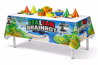 Cotillón Tralaleros Brainrot Mantel Cumpleaños