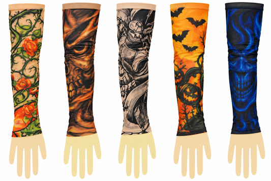 Mangas Tatuadas Falsas Para Disfraz Halloween