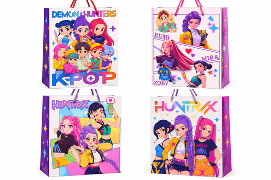 Bolsas De Guerreras Kpop-huntrix Rumy- Zoey-mira Diseños Variados Pack 12 Guerreras K-pop