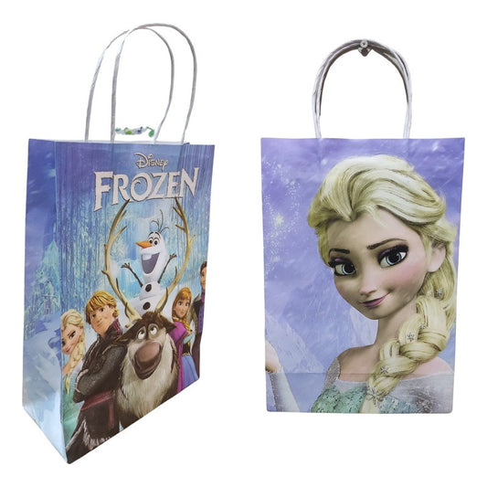 Pack 10 Bolsas De Cumpleaños Frozen De Papel