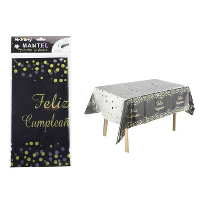 Mantel Desechable Feliz Cumpleaños 137x183 Cm