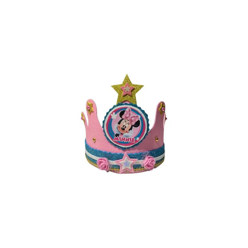 Corona De Cumpleaños De Minnie Mouse Para Festejado