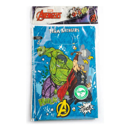 Bolsa De Dulces Compostables Avengers 6 Unidades Azul
