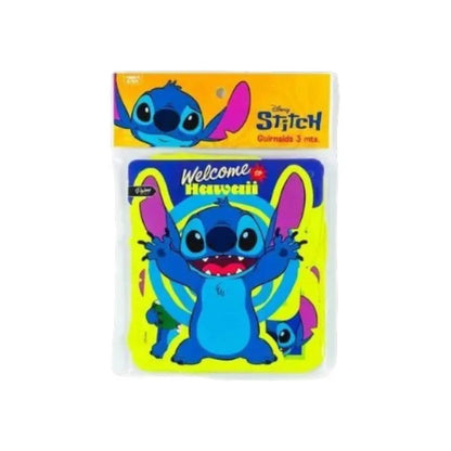 Guirnalda Stitch Disney 3 Metros Para Cumpleaños Amarillo