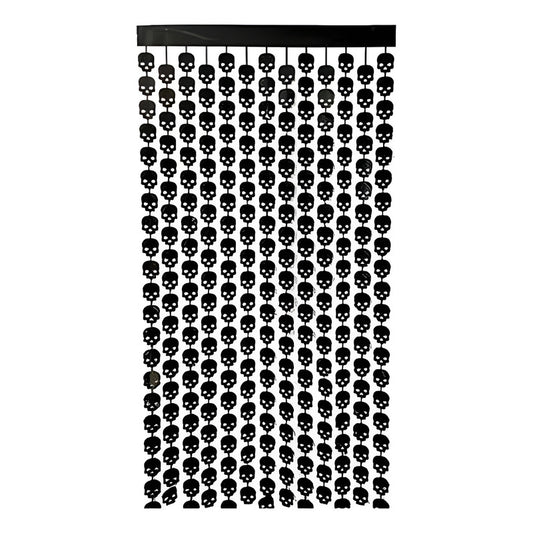 Cortina Metálica Decorativa Halloween Calaveras