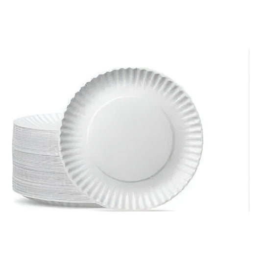 Pack 50 Plato De Torta De Cartón Cumpleaños