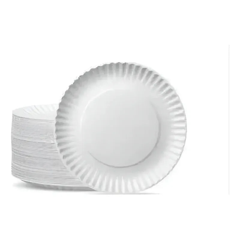 Pack 50 Plato De Torta De Cartón Cumpleaños