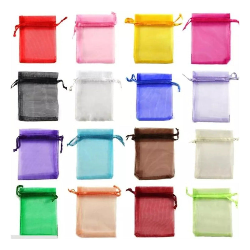 Pack 12 Bolsas De Organza 9x12 Cm