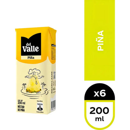 Andina Del Valle Piña Personal 200cc X 6 Cajitas