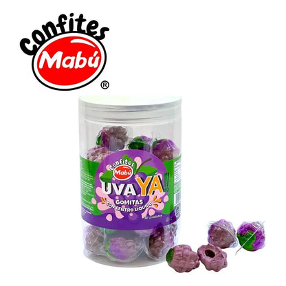 Gomitas Con Centro Líquido Mabu De Uva, Pack X 30 Unidades
