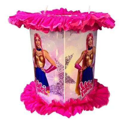 Piñata Cumpleaños Luli Pampim Cotillón Rosa Luli Pampim