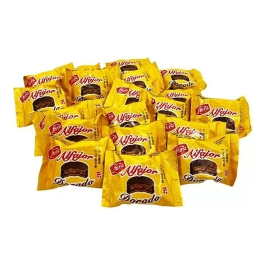 Alfajor Dorado Fruna X 20 Unidades Dulce Cumpleaños