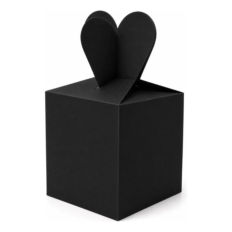 Pack 6 Cajitas De Regalo Para Fiestas Souvenir Cotillón Negro