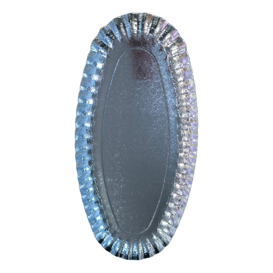 Pack 3 Bandejas Cartón Cóctel 39x19.5 Cm Plateadas