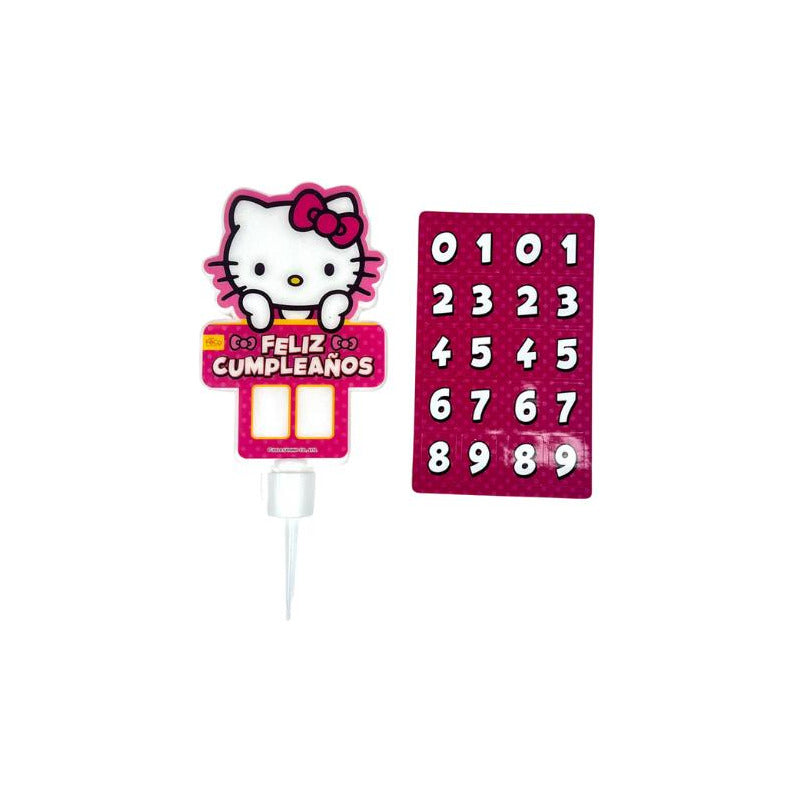 Vela De Cumpleaños Hello Kitty