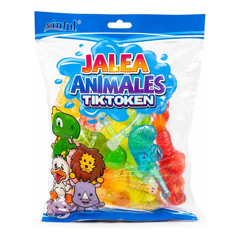 Jaleas Animales Tiktoken Gomitas Dulces Bolsa Xinful 15pcs