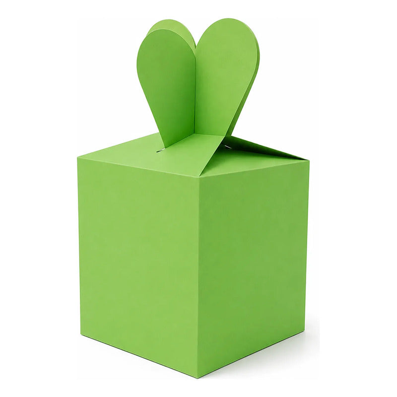 Pack 6 Cajitas De Regalo Para Fiestas Souvenir Cotillón Verde