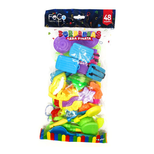 Juguetes Cotillón Surtidos Para Piñata 48 Pcs